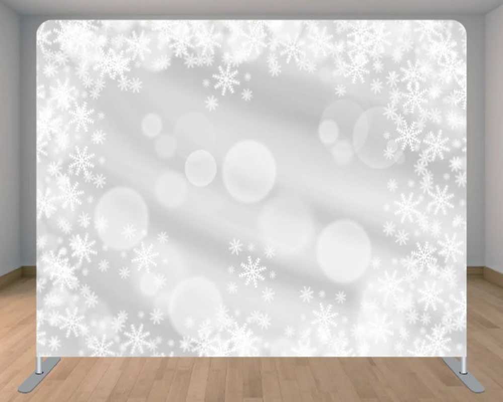Snowflake bokeh backdrop