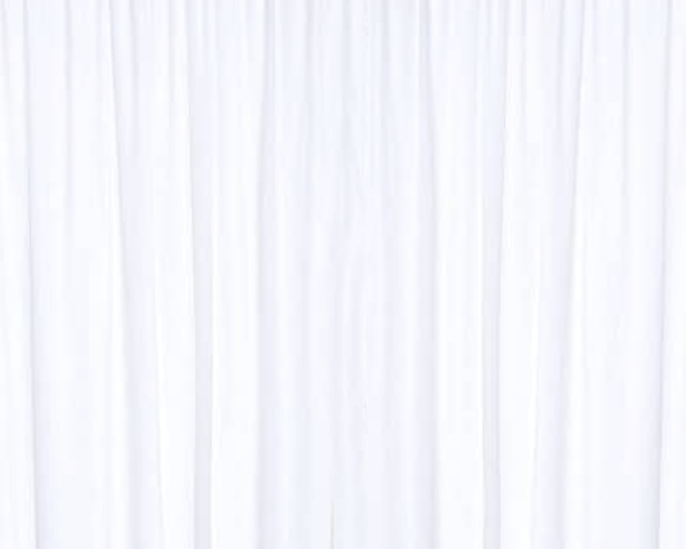 White satin curtain