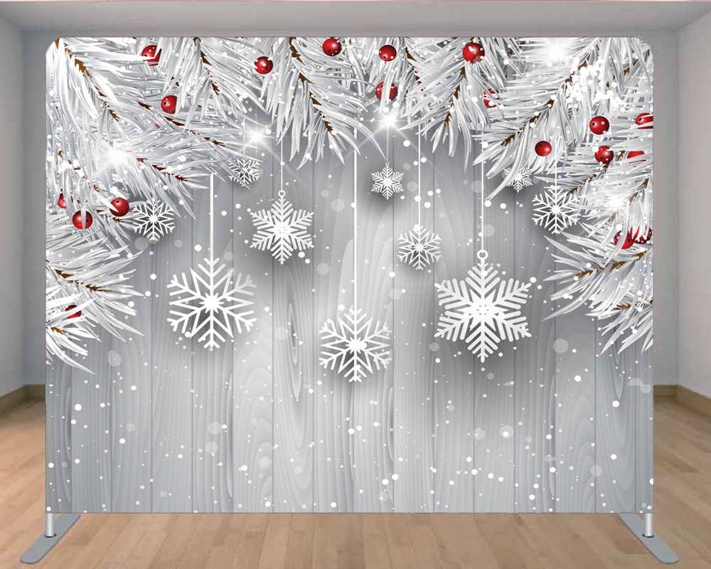 Winter pines backdrop selection