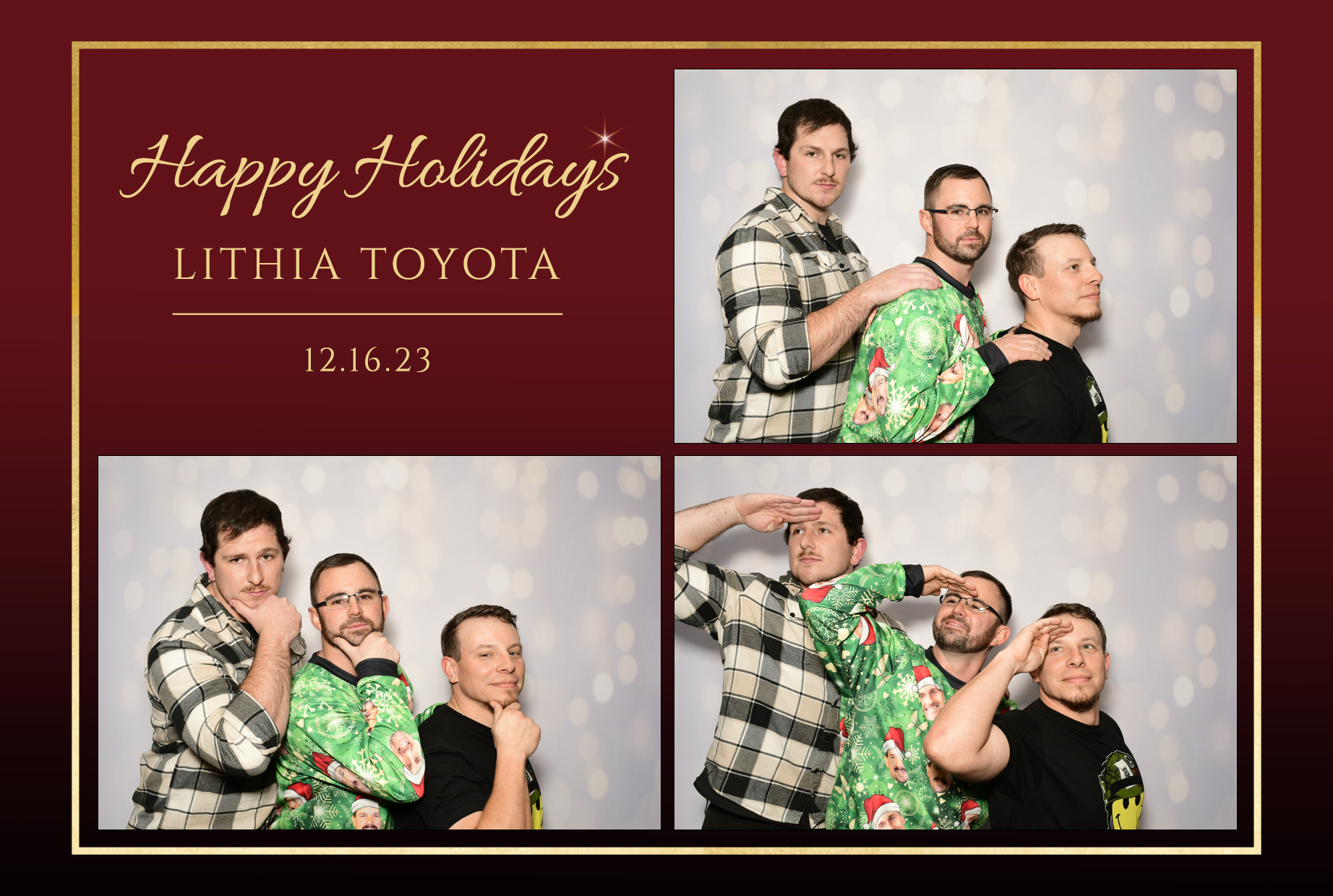 Sample photo from a holiday party