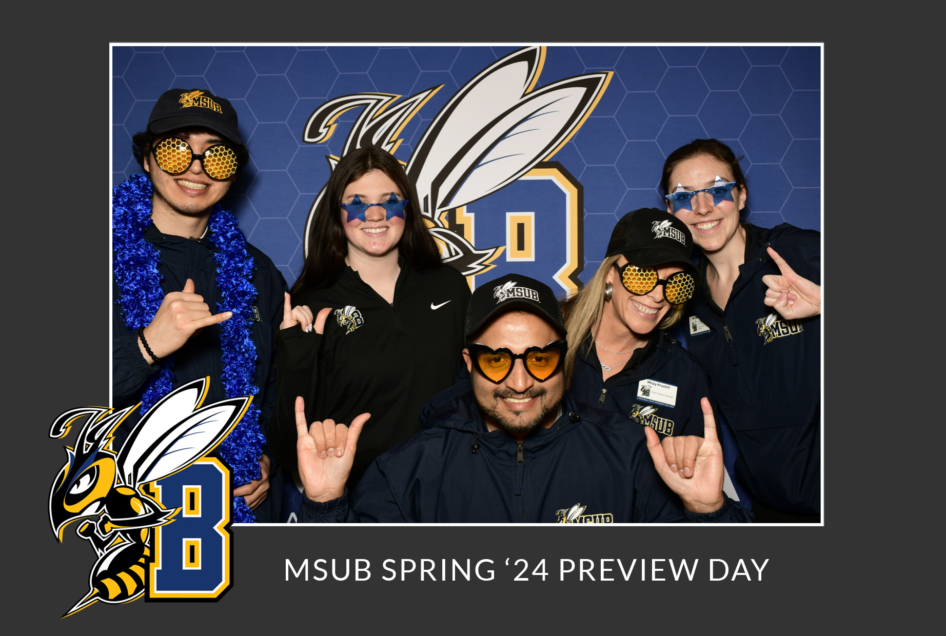Sample photo from a college preview day event