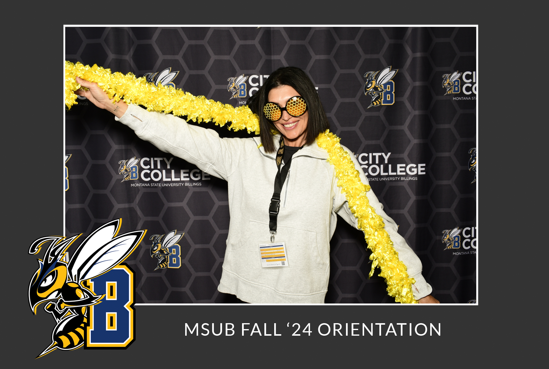 Photo from a college student orientation event